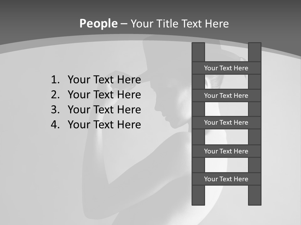 Photography Young Caucasian PowerPoint Template