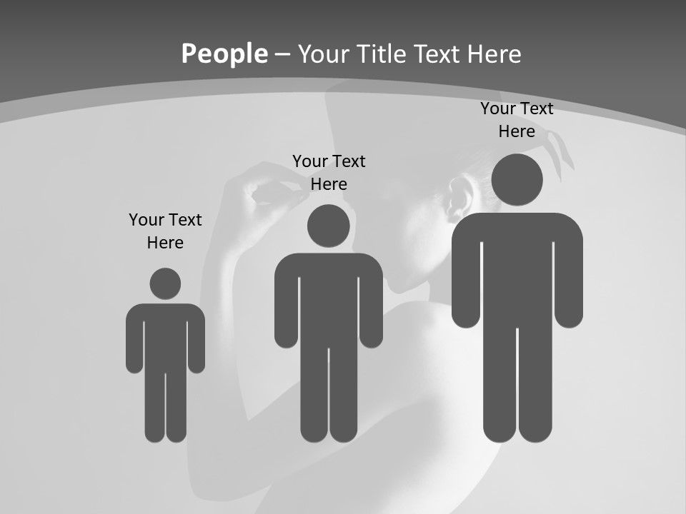 Photography Young Caucasian PowerPoint Template