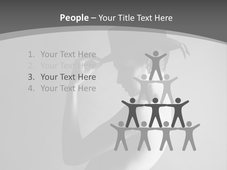 Photography Young Caucasian PowerPoint Template