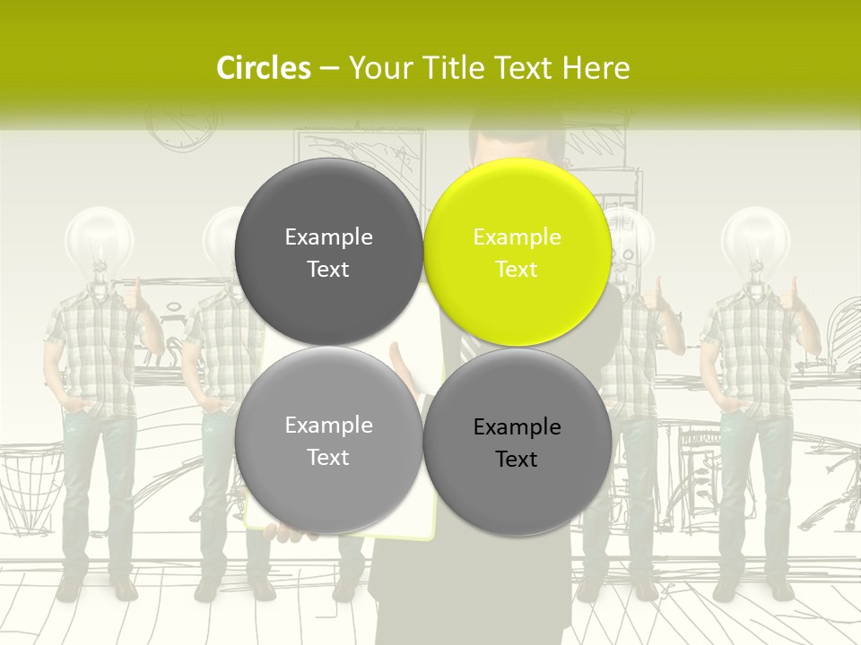 Businessman Modern Laptop PowerPoint Template