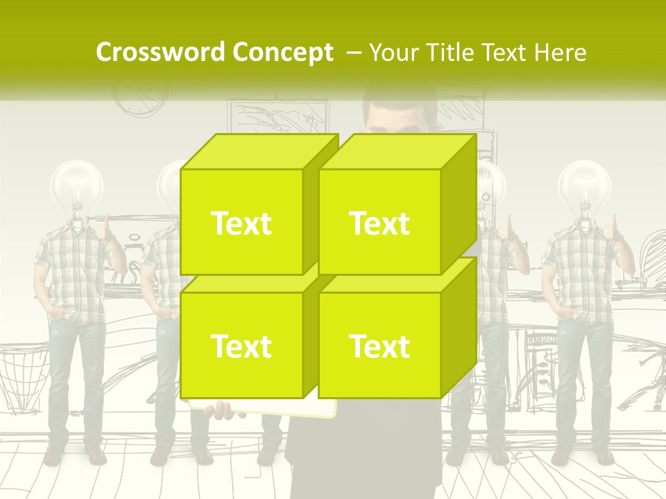 Businessman Modern Laptop PowerPoint Template