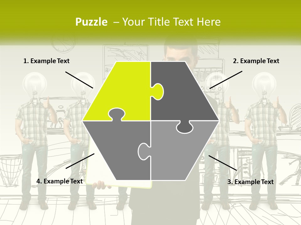 Businessman Modern Laptop PowerPoint Template