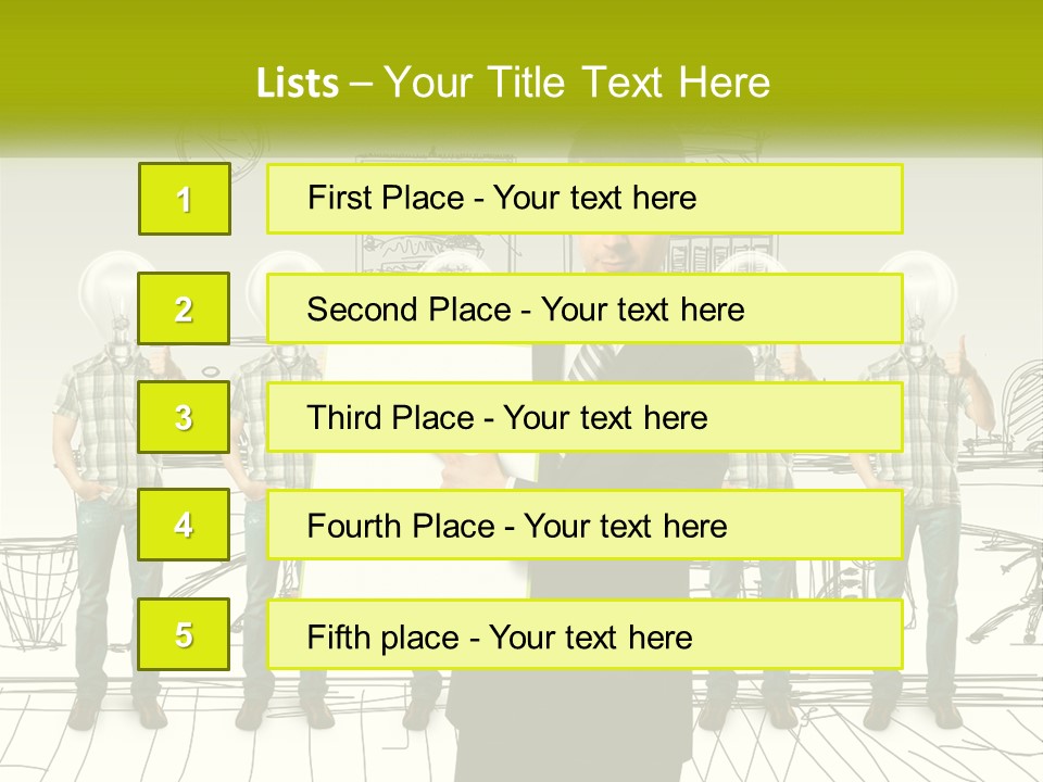 Businessman Modern Laptop PowerPoint Template