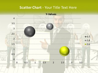 Businessman Modern Laptop PowerPoint Template