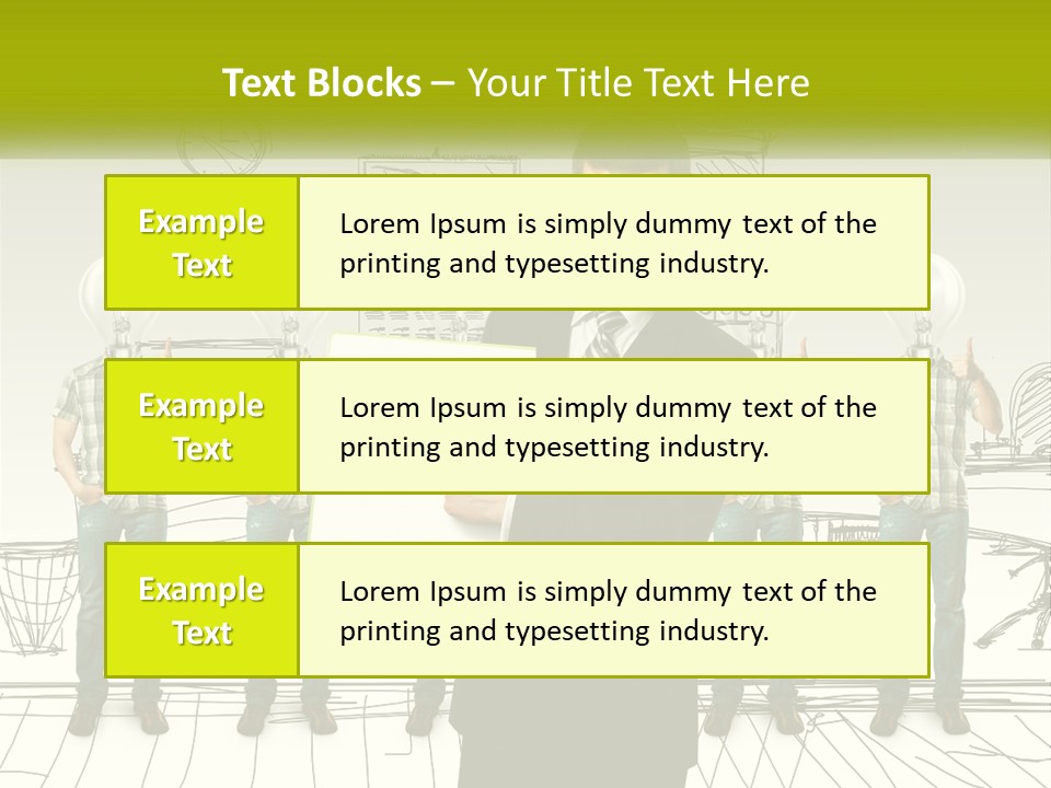 Businessman Modern Laptop PowerPoint Template