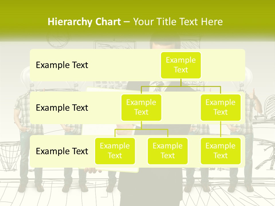 Businessman Modern Laptop PowerPoint Template