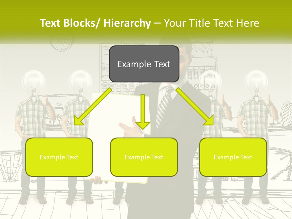 Businessman Modern Laptop PowerPoint Template