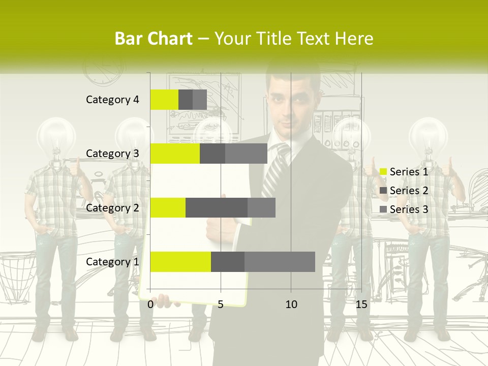Businessman Modern Laptop PowerPoint Template