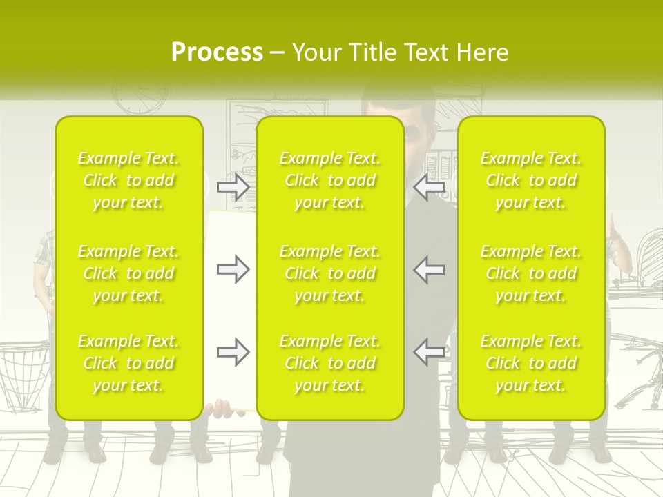 Businessman Modern Laptop PowerPoint Template
