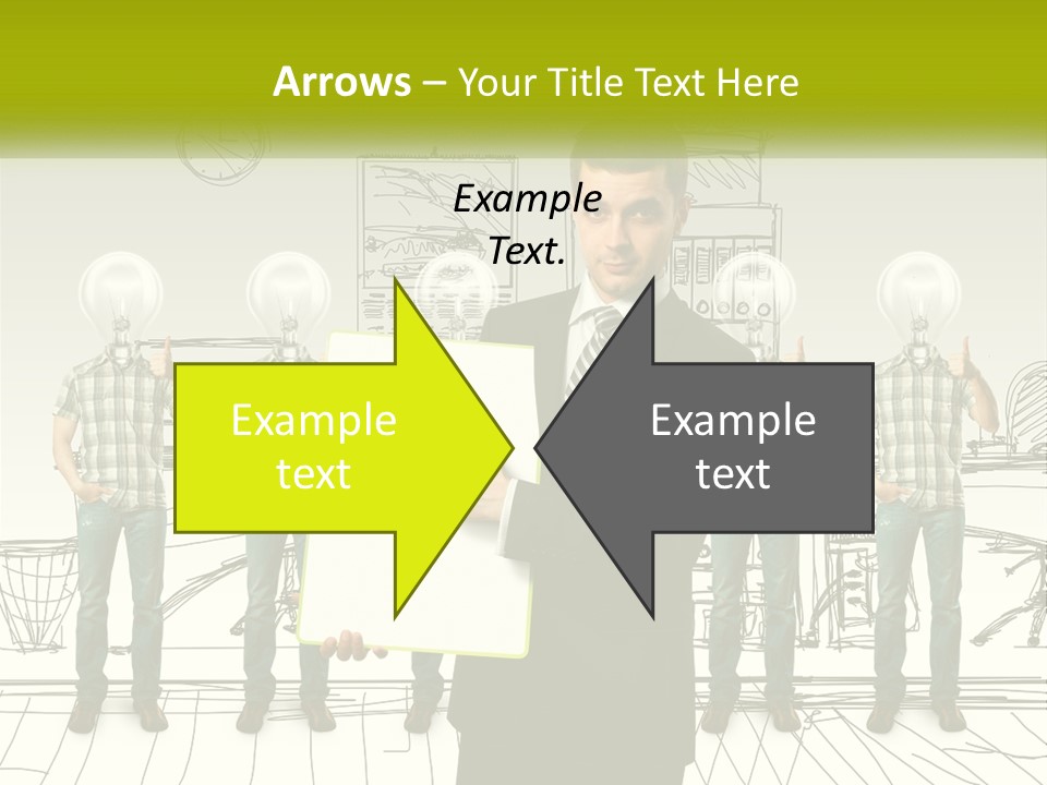 Businessman Modern Laptop PowerPoint Template