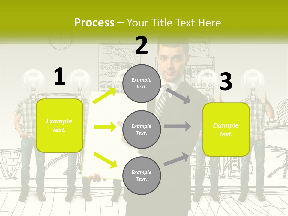 Businessman Modern Laptop PowerPoint Template