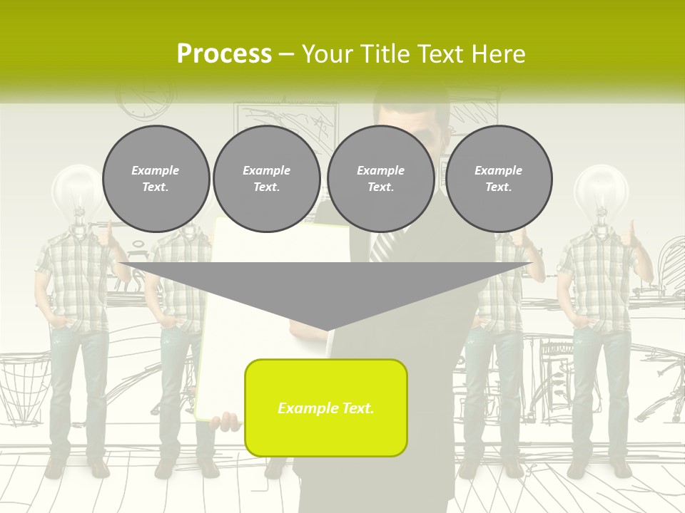 Businessman Modern Laptop PowerPoint Template