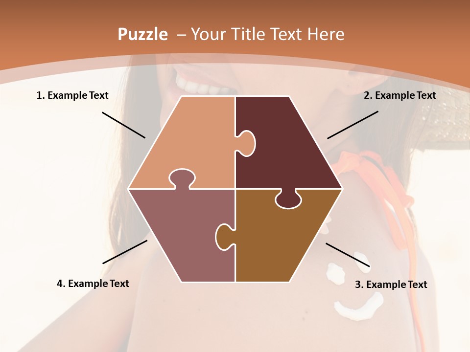 Sunscreen Holidays Straw Hat PowerPoint Template