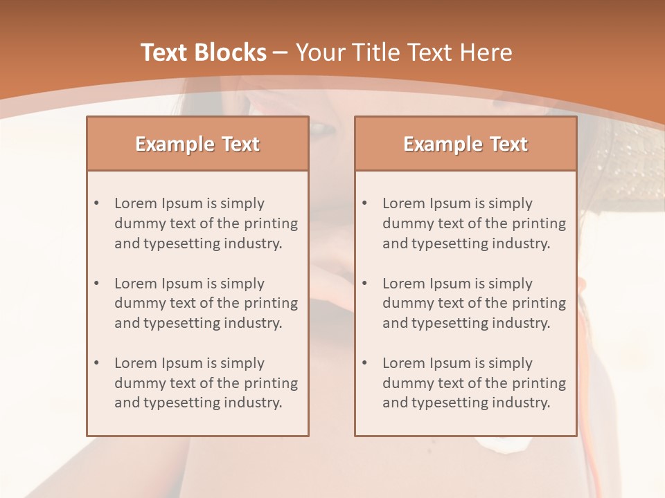 Sunscreen Holidays Straw Hat PowerPoint Template