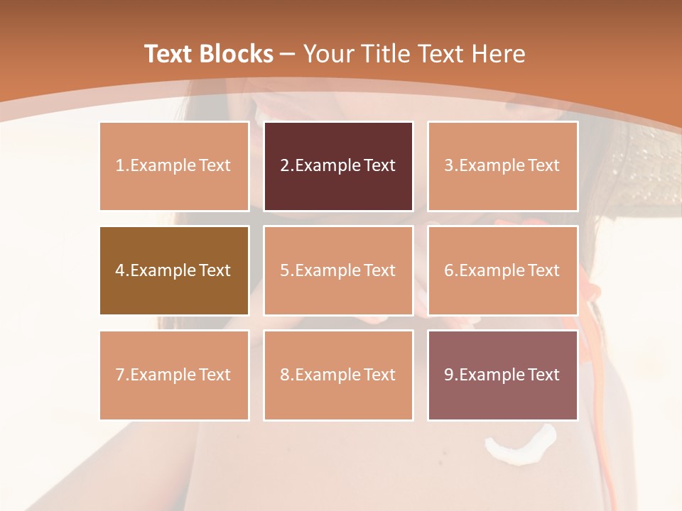 Sunscreen Holidays Straw Hat PowerPoint Template