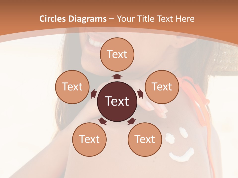 Sunscreen Holidays Straw Hat PowerPoint Template