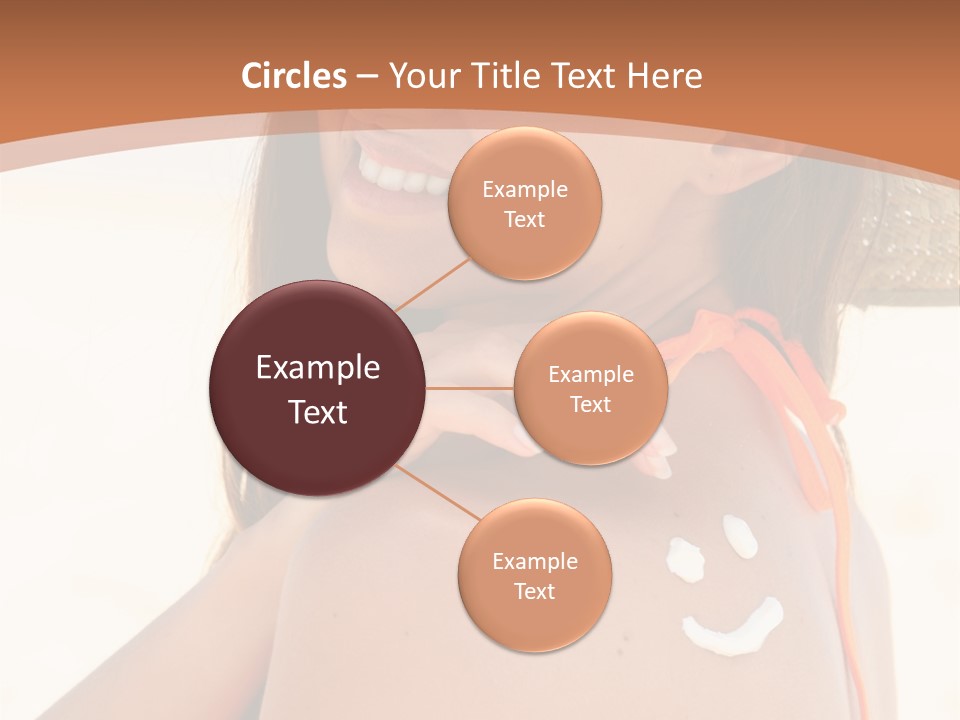 Sunscreen Holidays Straw Hat PowerPoint Template