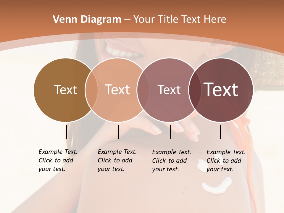 Sunscreen Holidays Straw Hat PowerPoint Template