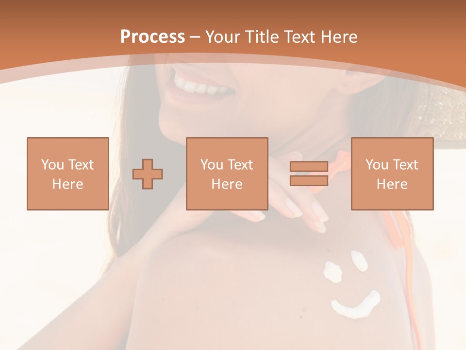 Sunscreen Holidays Straw Hat PowerPoint Template