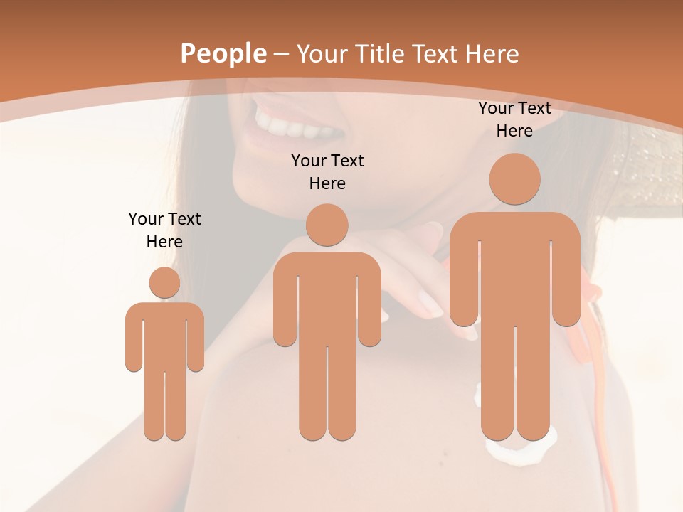 Sunscreen Holidays Straw Hat PowerPoint Template