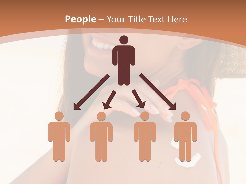 Sunscreen Holidays Straw Hat PowerPoint Template