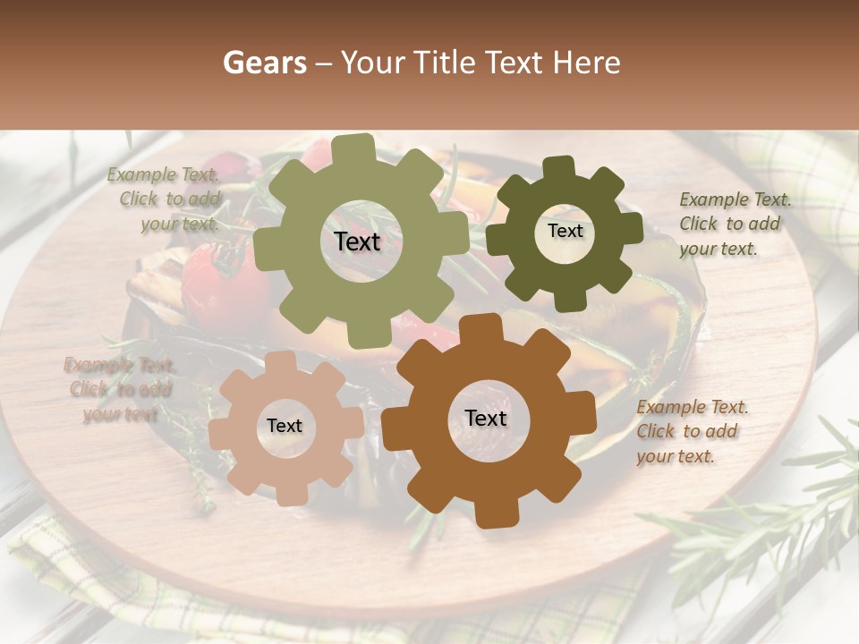 Cooking Thyme Red PowerPoint Template