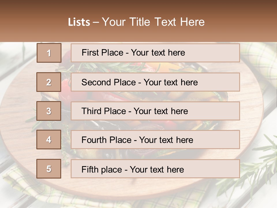 Cooking Thyme Red PowerPoint Template