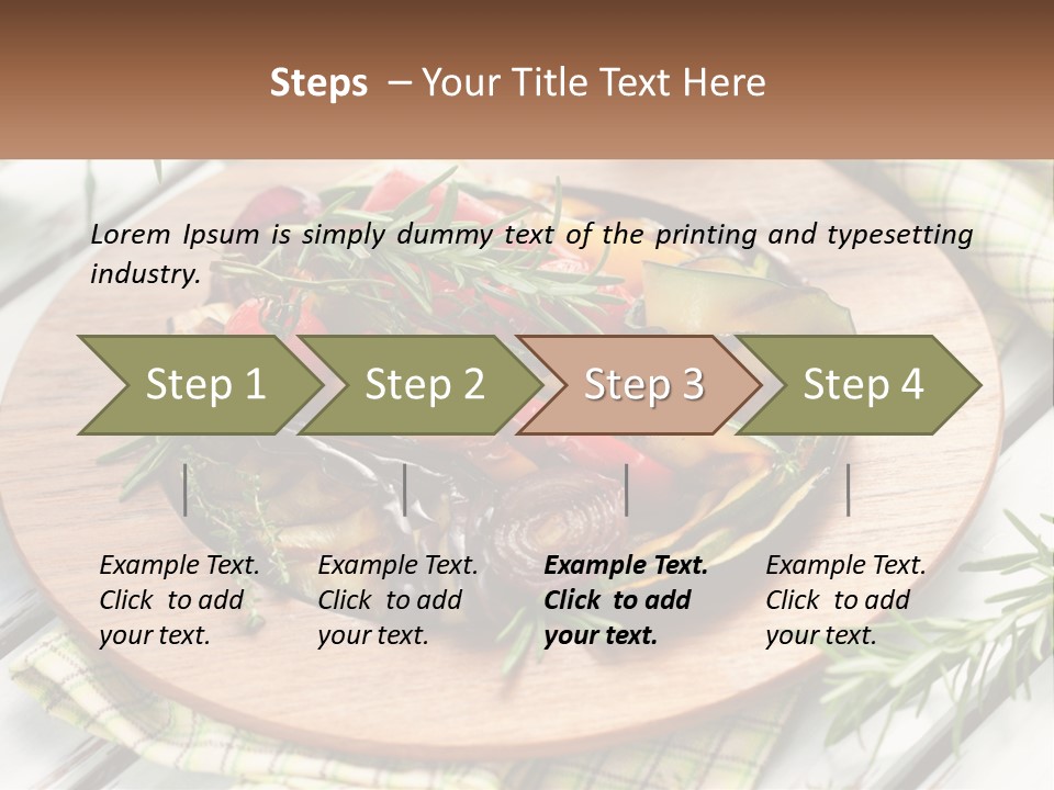 Cooking Thyme Red PowerPoint Template