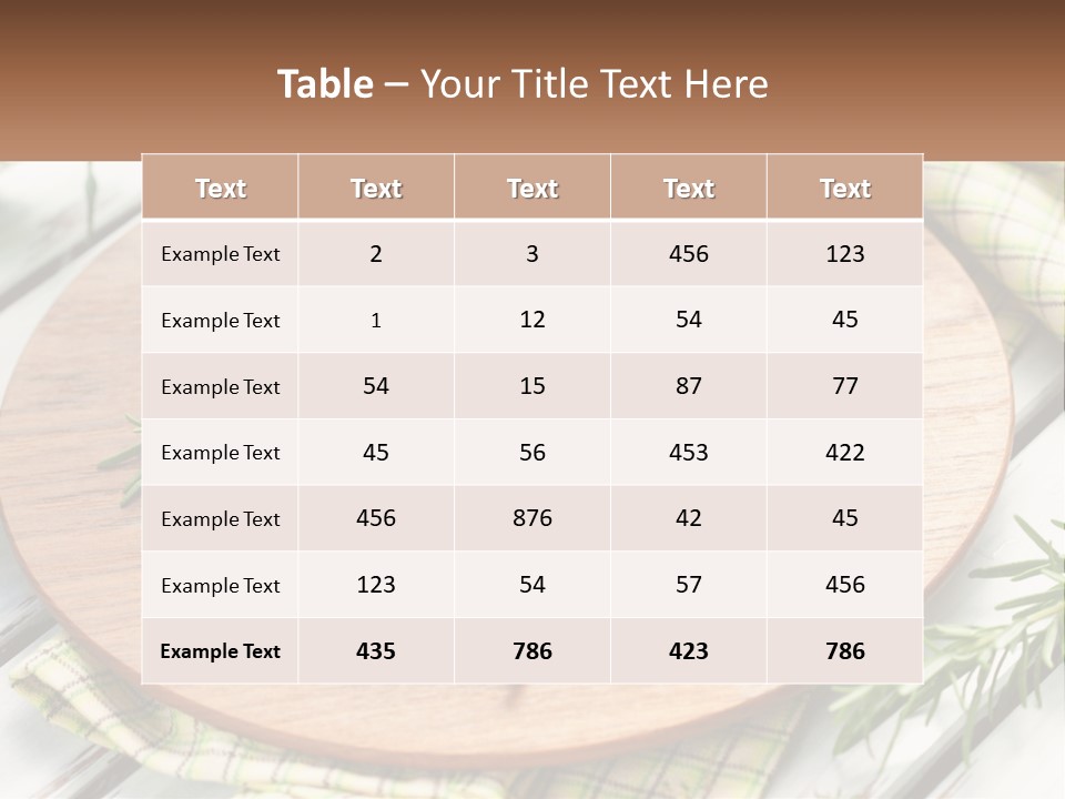 Cooking Thyme Red PowerPoint Template