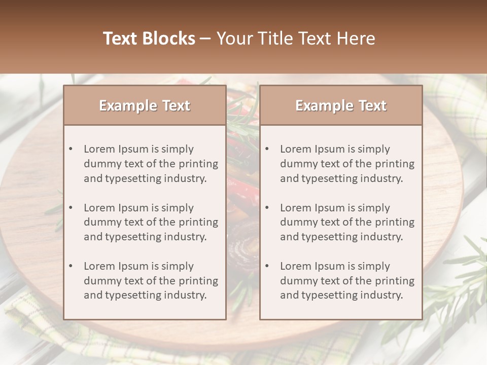Cooking Thyme Red PowerPoint Template