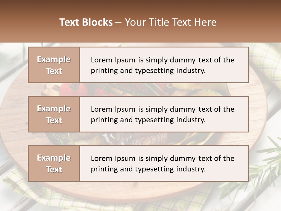 Cooking Thyme Red PowerPoint Template