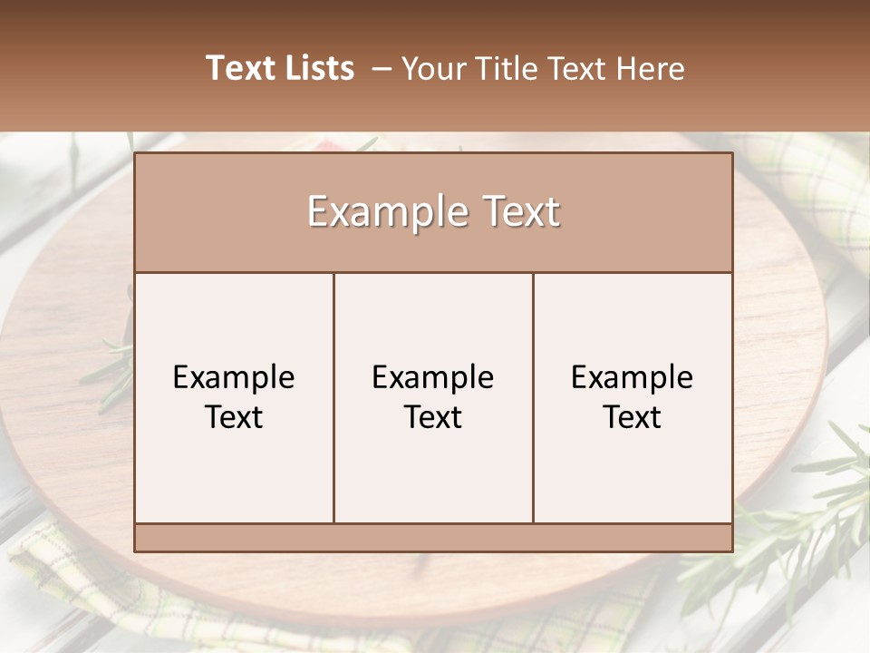 Cooking Thyme Red PowerPoint Template
