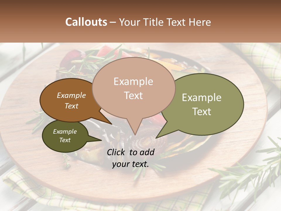 Cooking Thyme Red PowerPoint Template