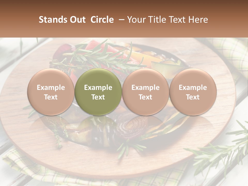 Cooking Thyme Red PowerPoint Template