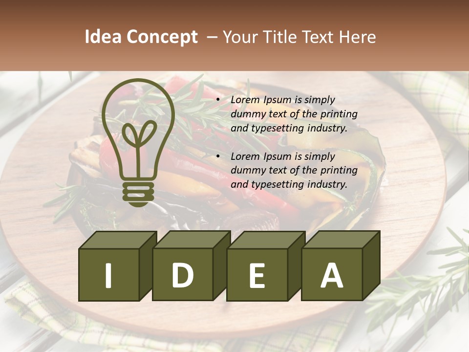 Cooking Thyme Red PowerPoint Template