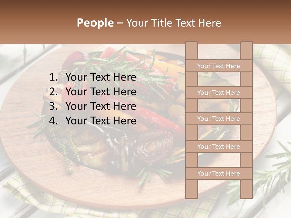 Cooking Thyme Red PowerPoint Template