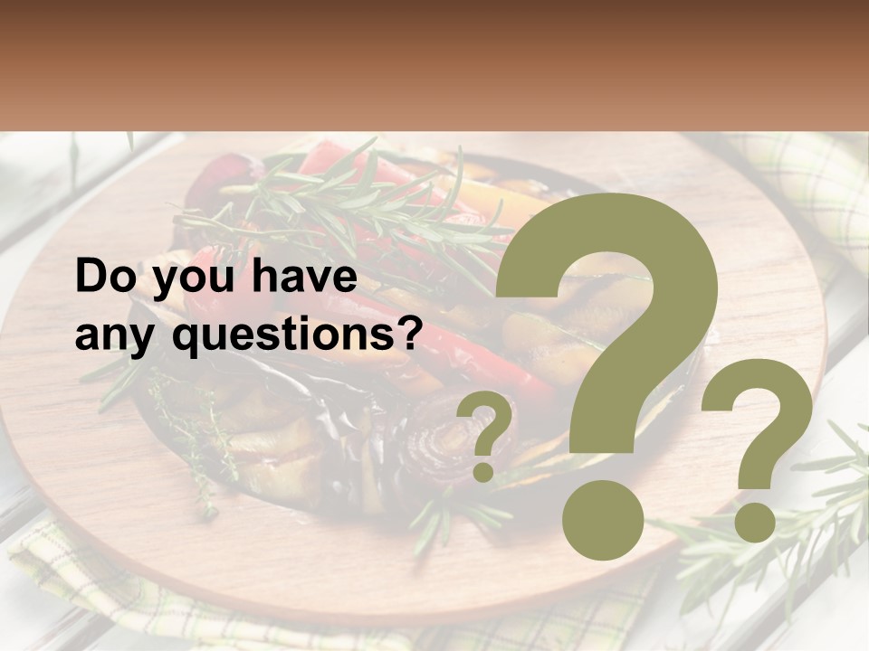 Cooking Thyme Red PowerPoint Template