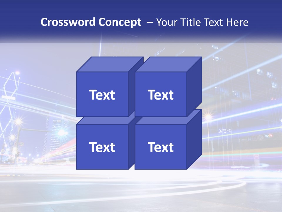 Cityscape Trails Dramatic PowerPoint Template