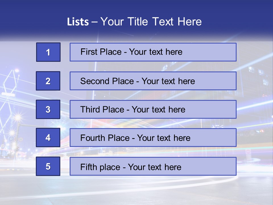 Cityscape Trails Dramatic PowerPoint Template
