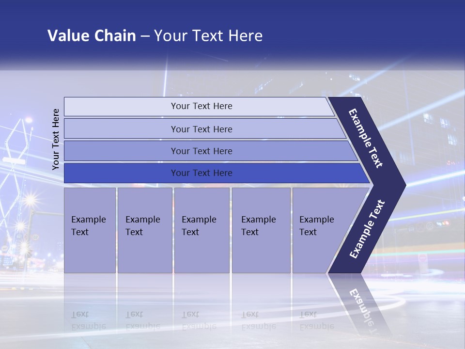 Cityscape Trails Dramatic PowerPoint Template