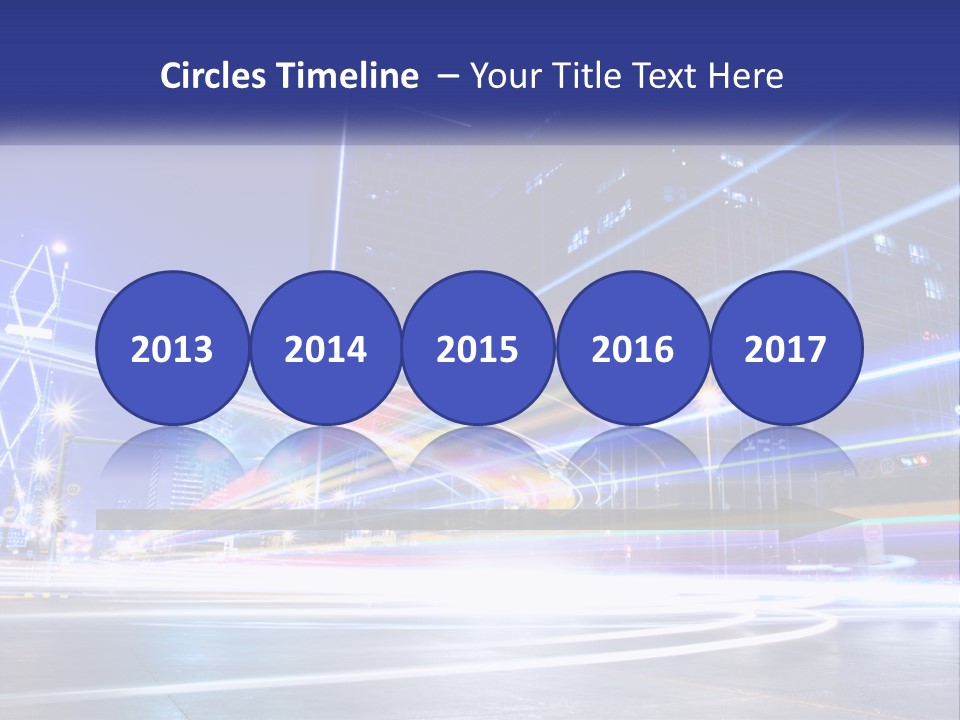 Cityscape Trails Dramatic PowerPoint Template