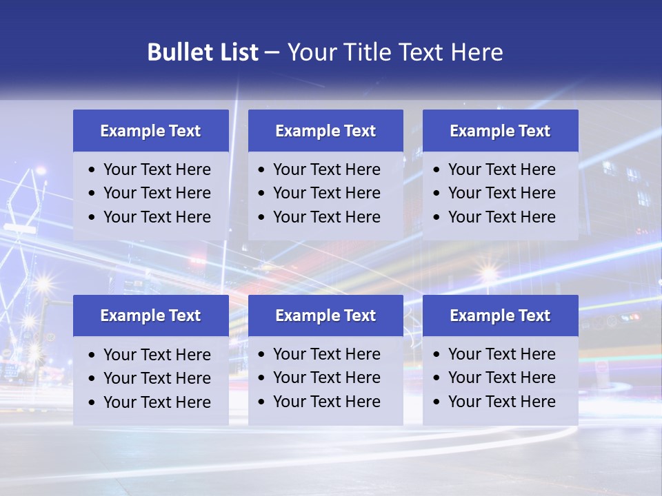 Cityscape Trails Dramatic PowerPoint Template