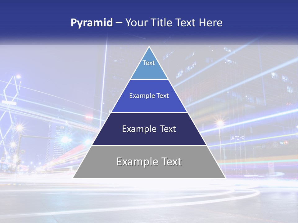 Cityscape Trails Dramatic PowerPoint Template