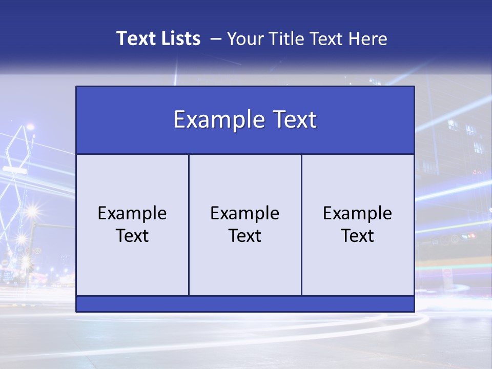Cityscape Trails Dramatic PowerPoint Template