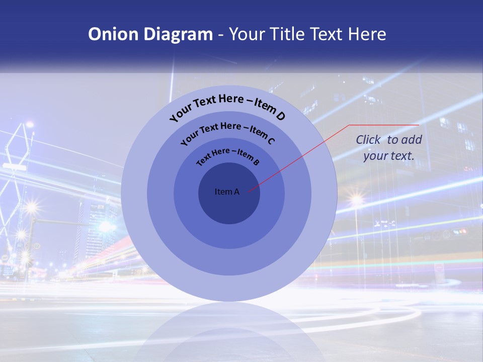 Cityscape Trails Dramatic PowerPoint Template