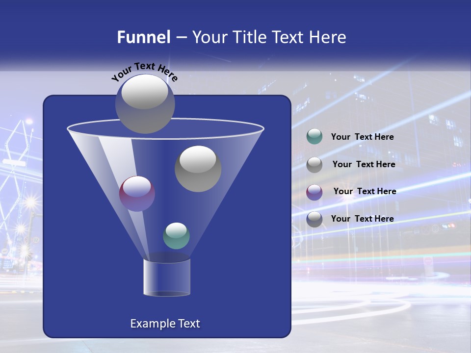 Cityscape Trails Dramatic PowerPoint Template
