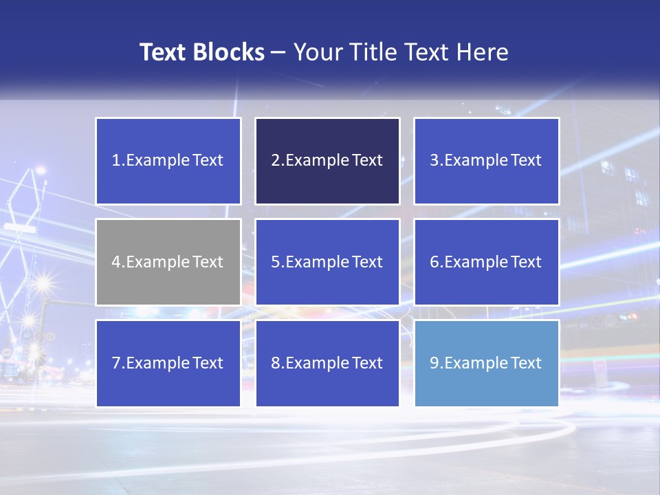 Cityscape Trails Dramatic PowerPoint Template