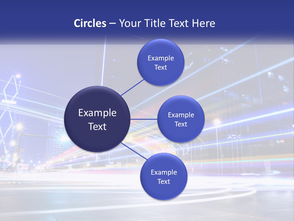 Cityscape Trails Dramatic PowerPoint Template