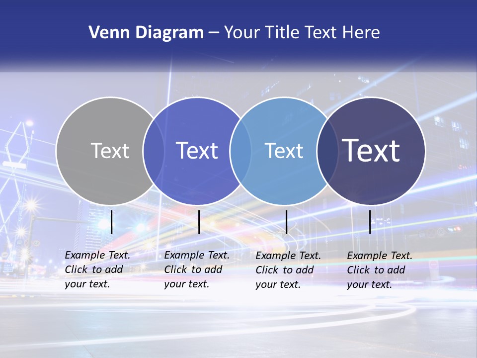 Cityscape Trails Dramatic PowerPoint Template