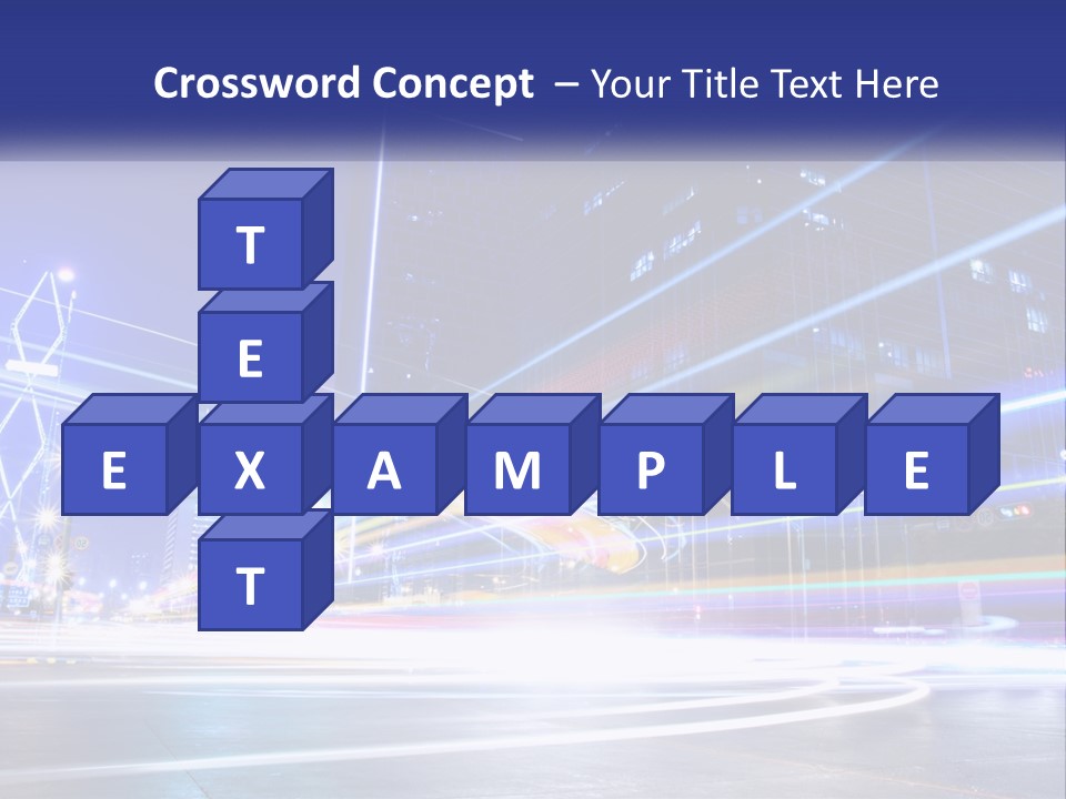 Cityscape Trails Dramatic PowerPoint Template